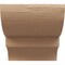 Ekena Millwork 6in. W x 6in. H x 20in. L Ridgewood Woodgrain TimberThane Rafter Tail, Primed Tan RFTUR06X06X20RIDRCPR - alternate 6
